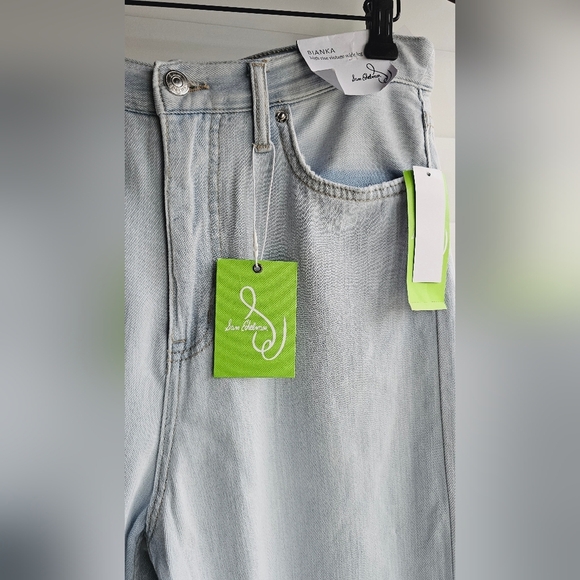 Sam Edelman Bianka High Rise Vintage Wide Leg Light Perth Distressed size 28 - Picture 3 of 11